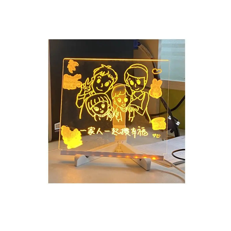 Ins Desktop Colorful Luminous Message Board Light