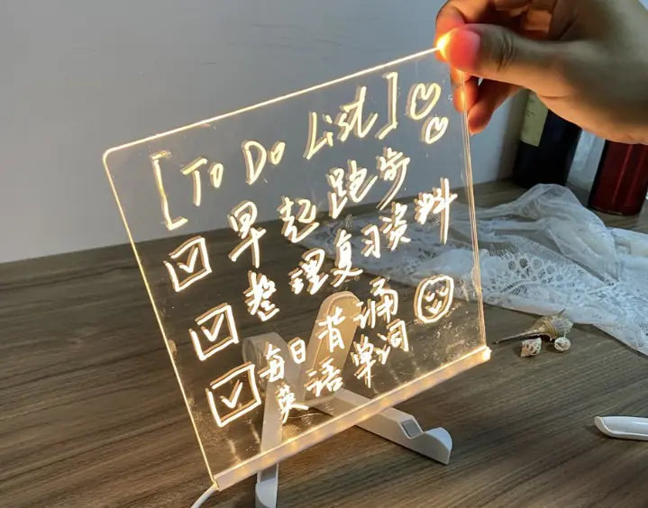 Ins Desktop Colorful Luminous Message Board Light