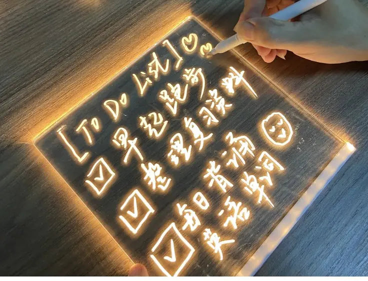Ins Desktop Colorful Luminous Message Board Light